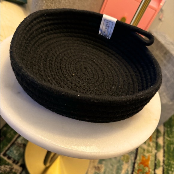 HUDDLE SUPPLY CO. ~ Small Black Storage/Trinket Basket - Picture 2 of 4